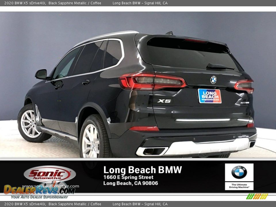 2020 BMW X5 sDrive40i Black Sapphire Metallic / Coffee Photo #2