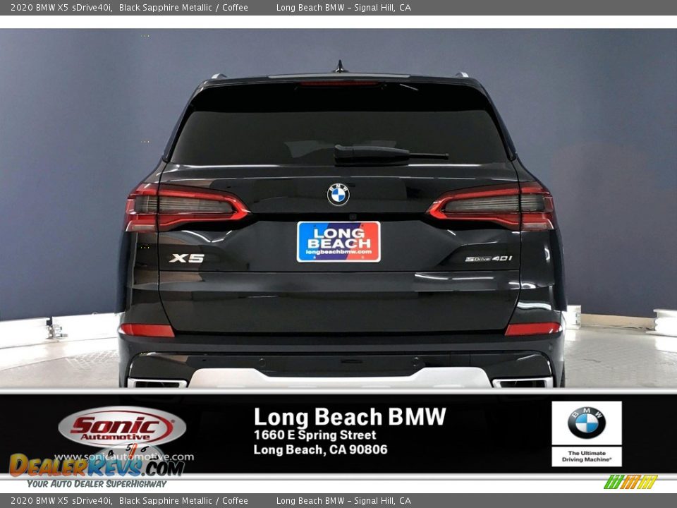 2020 BMW X5 sDrive40i Black Sapphire Metallic / Coffee Photo #3