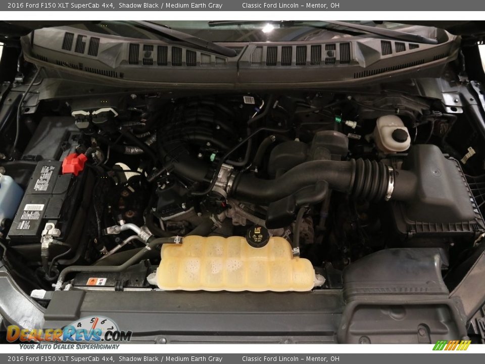 2016 Ford F150 XLT SuperCab 4x4 Shadow Black / Medium Earth Gray Photo #20