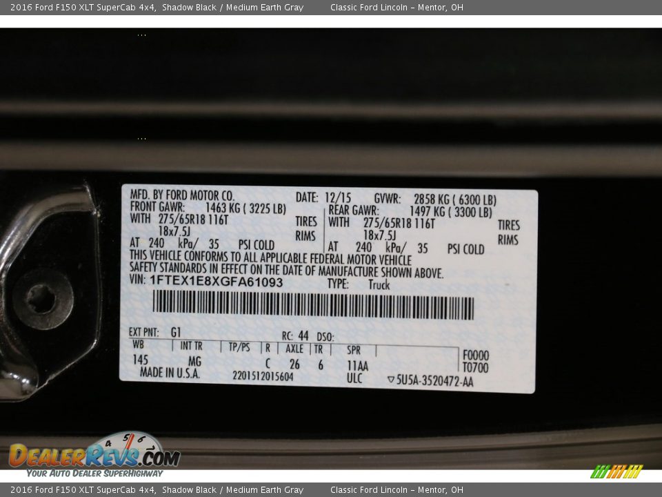 2016 Ford F150 XLT SuperCab 4x4 Shadow Black / Medium Earth Gray Photo #21