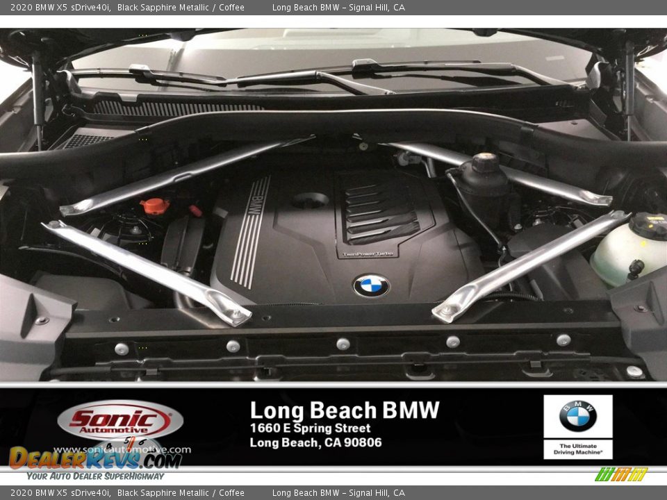 2020 BMW X5 sDrive40i Black Sapphire Metallic / Coffee Photo #8