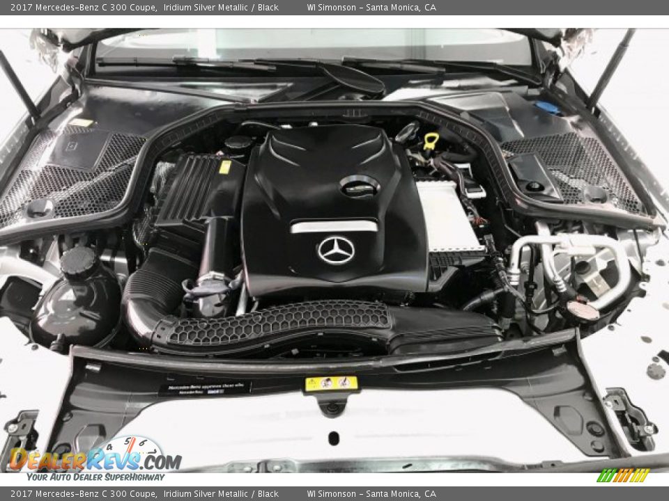 2017 Mercedes-Benz C 300 Coupe Iridium Silver Metallic / Black Photo #9