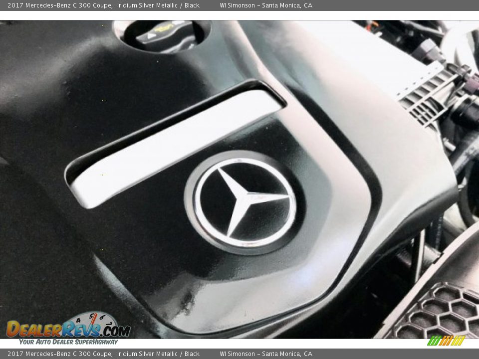 2017 Mercedes-Benz C 300 Coupe Iridium Silver Metallic / Black Photo #31