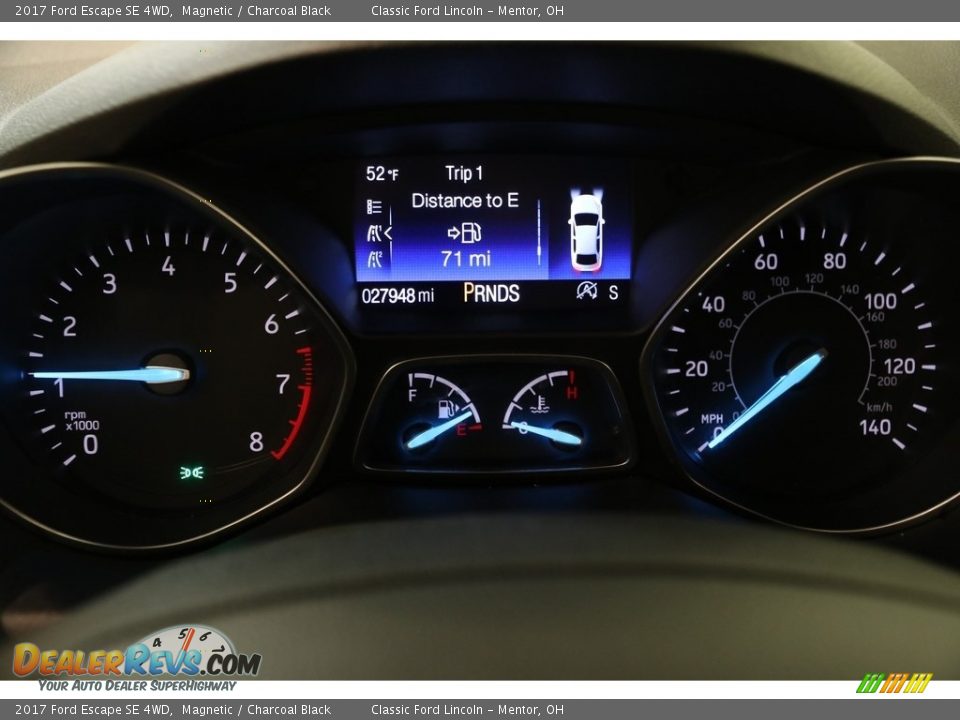 2017 Ford Escape SE 4WD Magnetic / Charcoal Black Photo #9