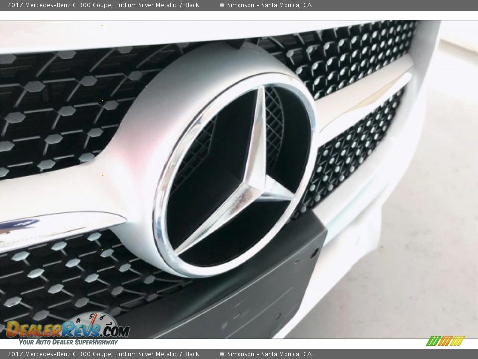2017 Mercedes-Benz C 300 Coupe Iridium Silver Metallic / Black Photo #33
