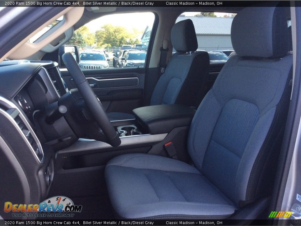 2020 Ram 1500 Big Horn Crew Cab 4x4 Billet Silver Metallic / Black/Diesel Gray Photo #2