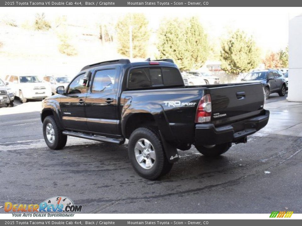 2015 Toyota Tacoma V6 Double Cab 4x4 Black / Graphite Photo #4