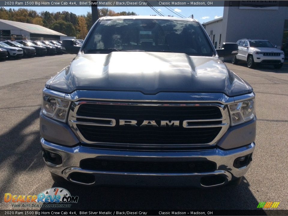 2020 Ram 1500 Big Horn Crew Cab 4x4 Billet Silver Metallic / Black/Diesel Gray Photo #4