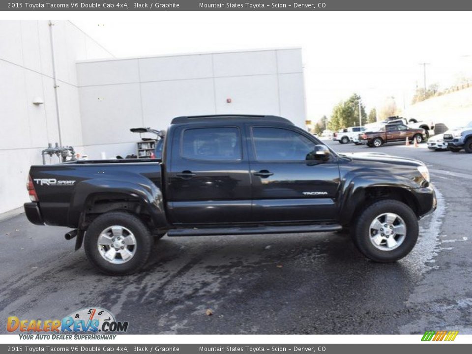 2015 Toyota Tacoma V6 Double Cab 4x4 Black / Graphite Photo #7