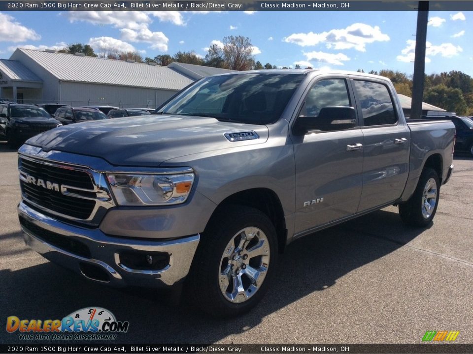 2020 Ram 1500 Big Horn Crew Cab 4x4 Billet Silver Metallic / Black/Diesel Gray Photo #5
