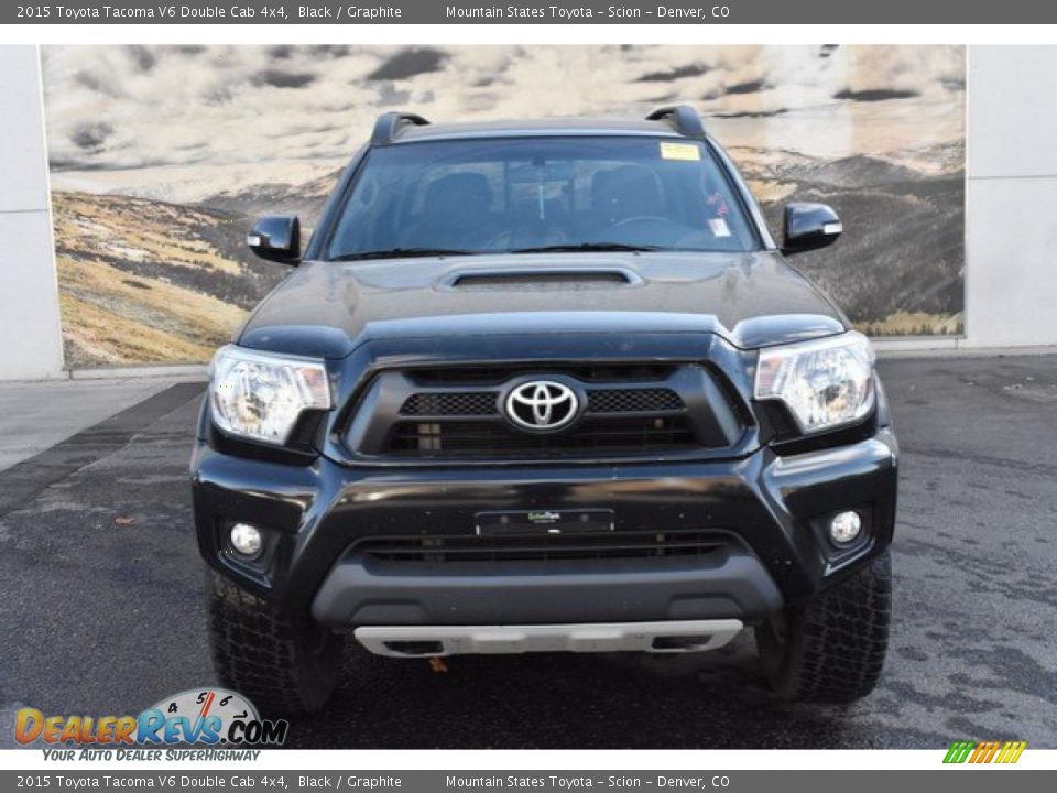 2015 Toyota Tacoma V6 Double Cab 4x4 Black / Graphite Photo #8
