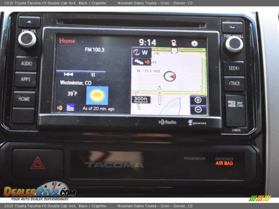 2015 Toyota Tacoma V6 Double Cab 4x4 Black / Graphite Photo #11