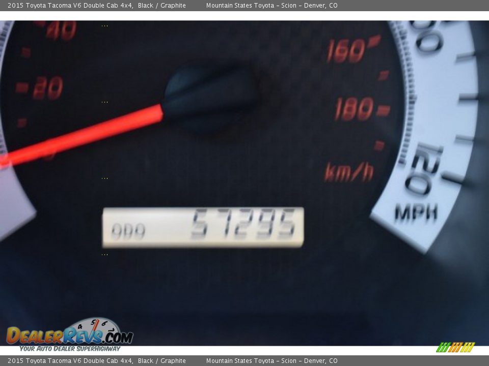 2015 Toyota Tacoma V6 Double Cab 4x4 Black / Graphite Photo #12