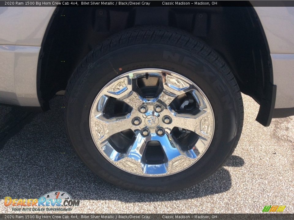 2020 Ram 1500 Big Horn Crew Cab 4x4 Billet Silver Metallic / Black/Diesel Gray Photo #9