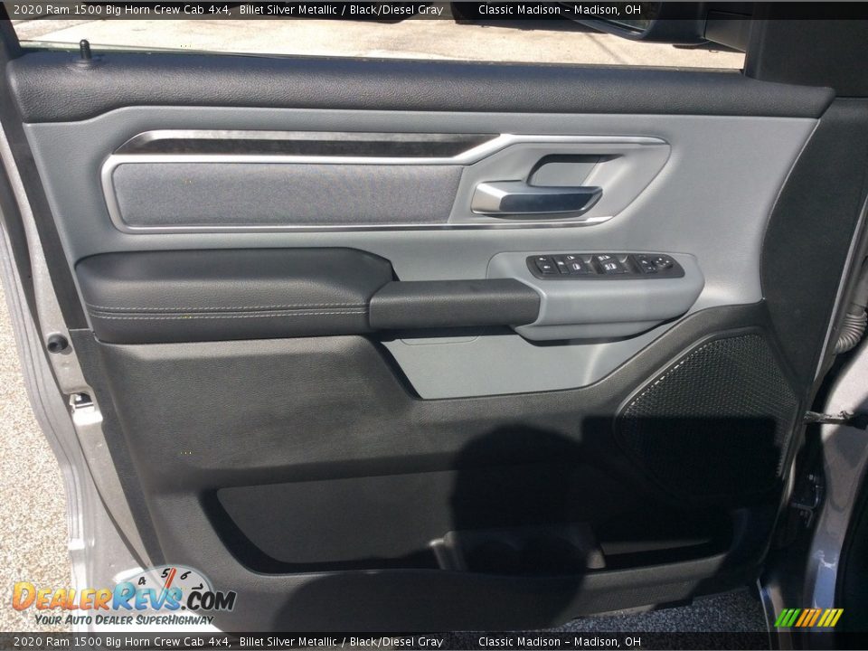 2020 Ram 1500 Big Horn Crew Cab 4x4 Billet Silver Metallic / Black/Diesel Gray Photo #10