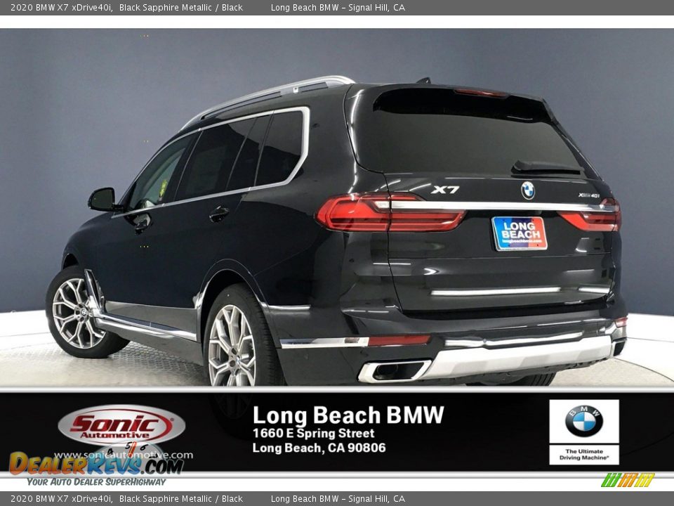 2020 BMW X7 xDrive40i Black Sapphire Metallic / Black Photo #2