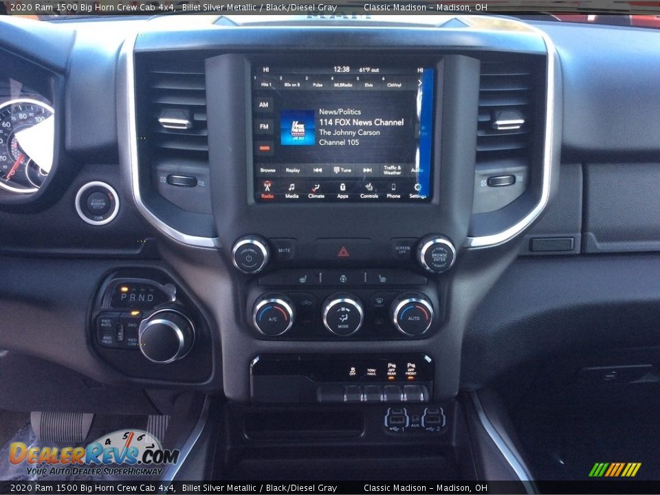 2020 Ram 1500 Big Horn Crew Cab 4x4 Billet Silver Metallic / Black/Diesel Gray Photo #13