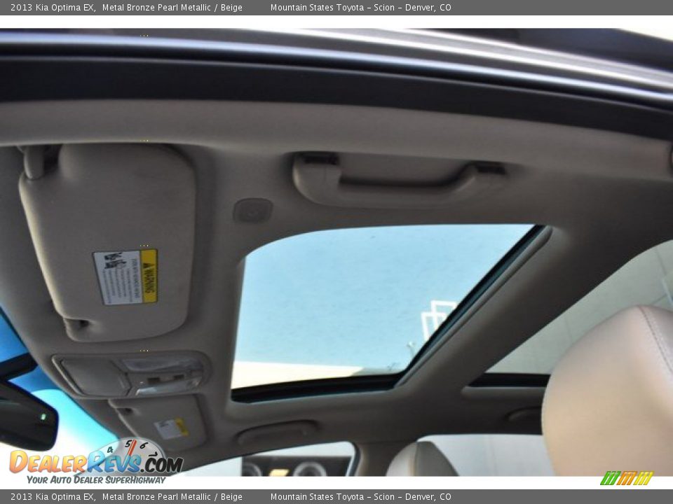 2013 Kia Optima EX Metal Bronze Pearl Metallic / Beige Photo #10