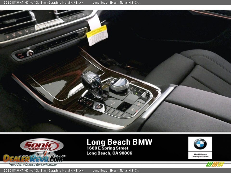 2020 BMW X7 xDrive40i Black Sapphire Metallic / Black Photo #6