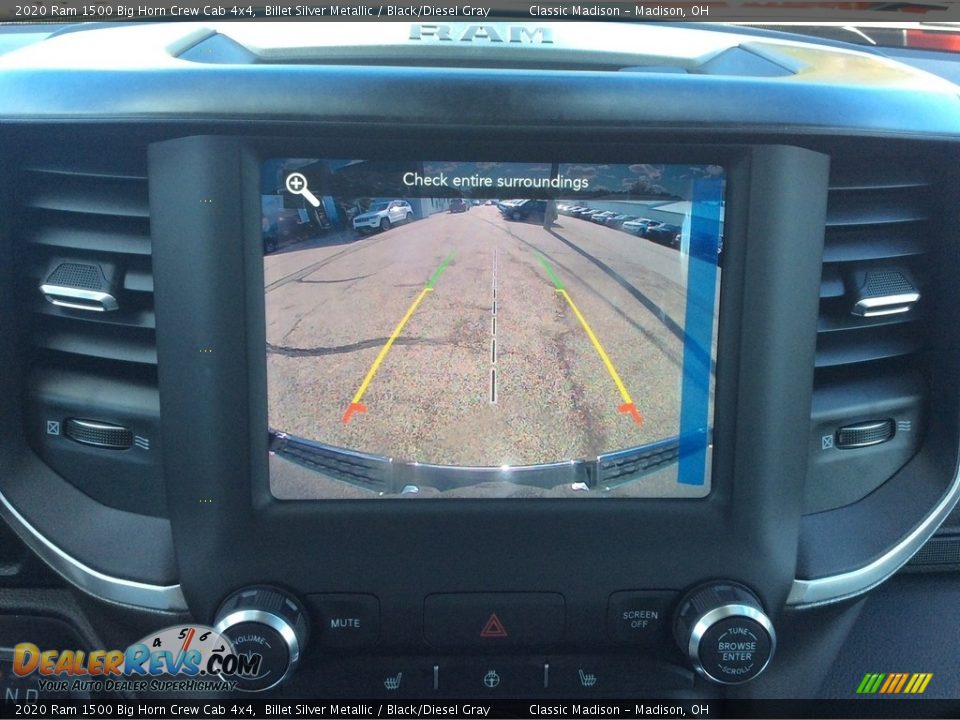 2020 Ram 1500 Big Horn Crew Cab 4x4 Billet Silver Metallic / Black/Diesel Gray Photo #15