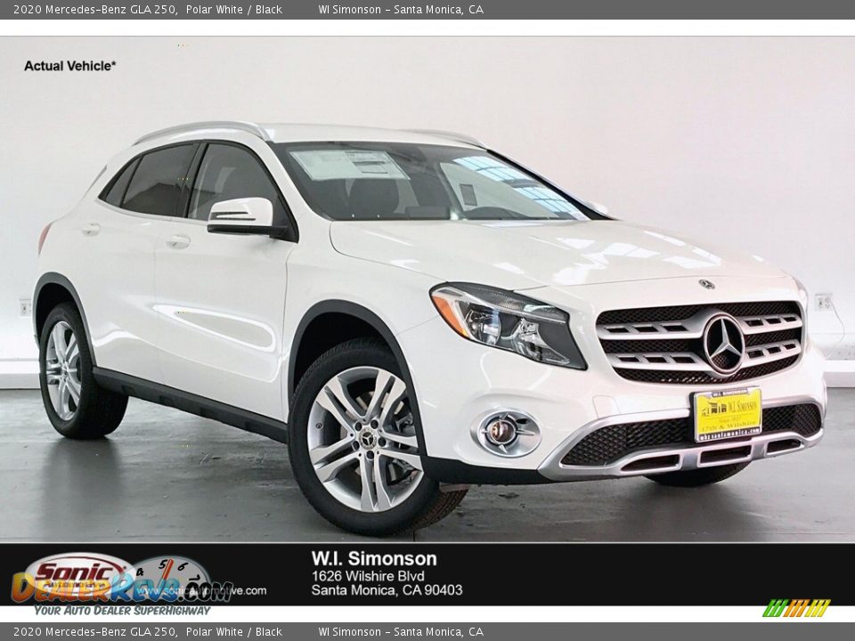 2020 Mercedes-Benz GLA 250 Polar White / Black Photo #1