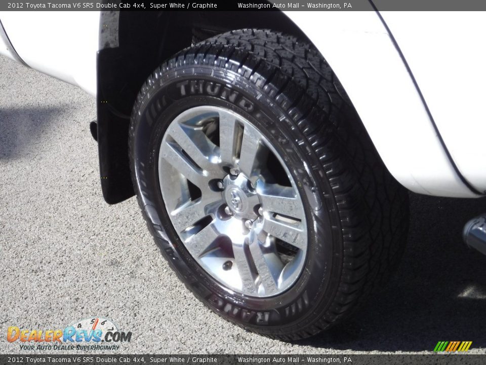 2012 Toyota Tacoma V6 SR5 Double Cab 4x4 Super White / Graphite Photo #4