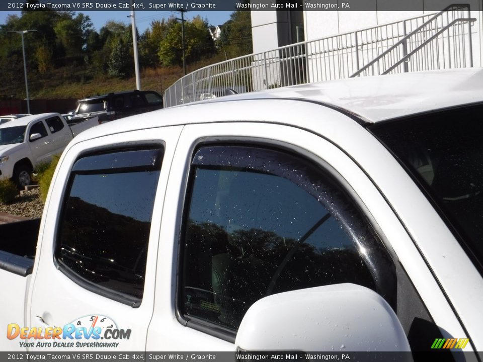 2012 Toyota Tacoma V6 SR5 Double Cab 4x4 Super White / Graphite Photo #6