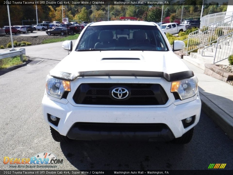 2012 Toyota Tacoma V6 SR5 Double Cab 4x4 Super White / Graphite Photo #7