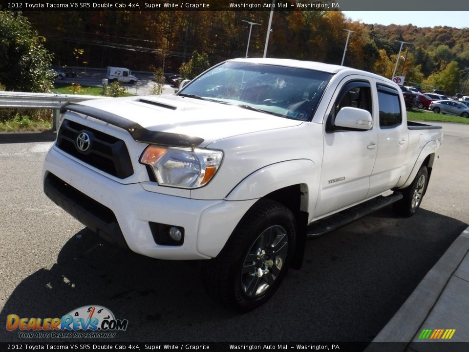 2012 Toyota Tacoma V6 SR5 Double Cab 4x4 Super White / Graphite Photo #8