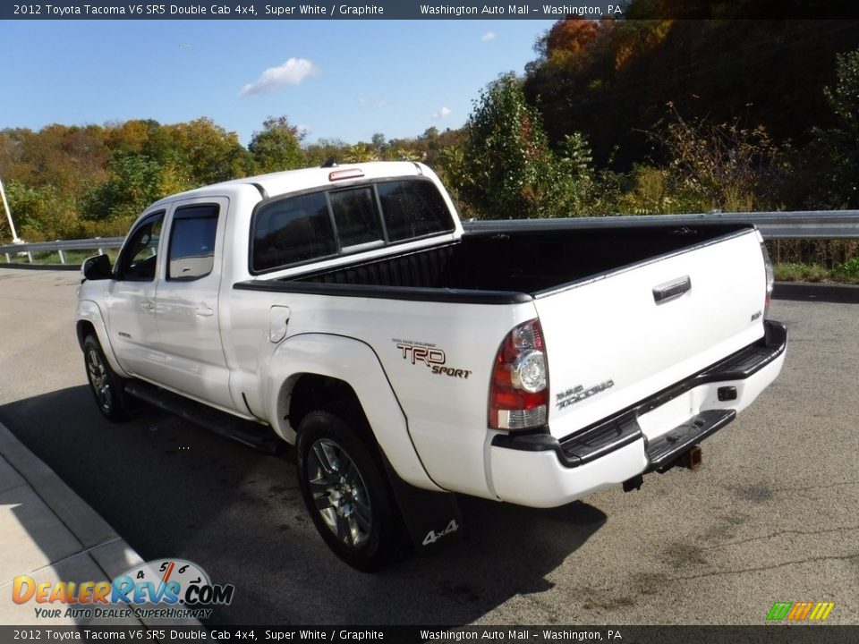 2012 Toyota Tacoma V6 SR5 Double Cab 4x4 Super White / Graphite Photo #9