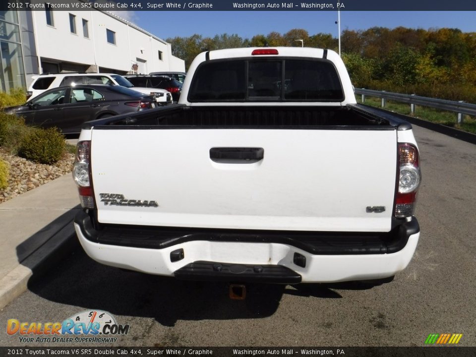 2012 Toyota Tacoma V6 SR5 Double Cab 4x4 Super White / Graphite Photo #10