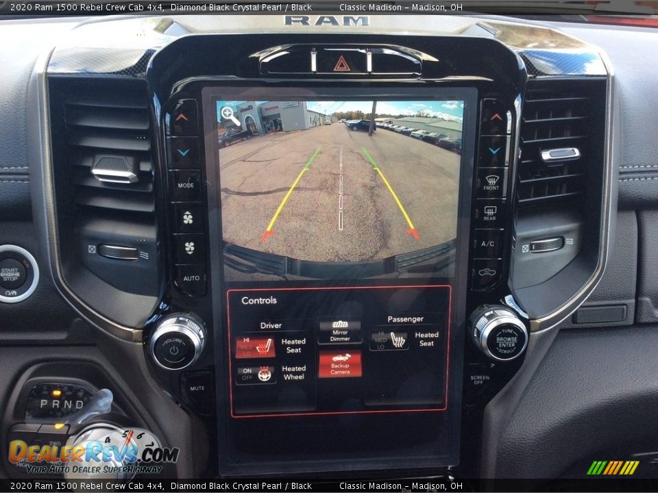 2020 Ram 1500 Rebel Crew Cab 4x4 Diamond Black Crystal Pearl / Black Photo #16