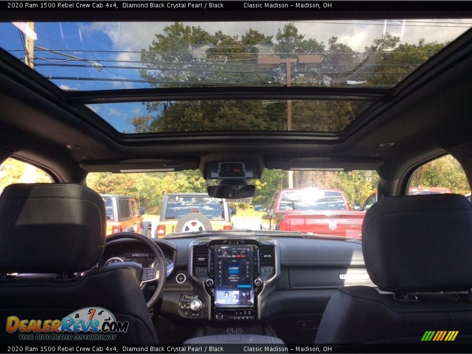2020 Ram 1500 Rebel Crew Cab 4x4 Diamond Black Crystal Pearl / Black Photo #19