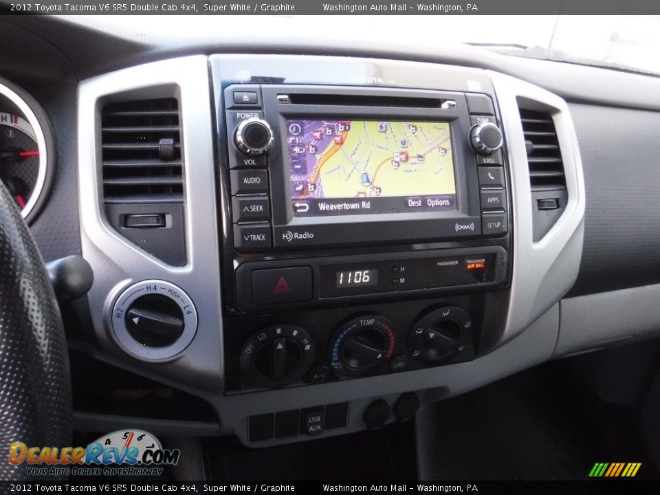 2012 Toyota Tacoma V6 SR5 Double Cab 4x4 Super White / Graphite Photo #21