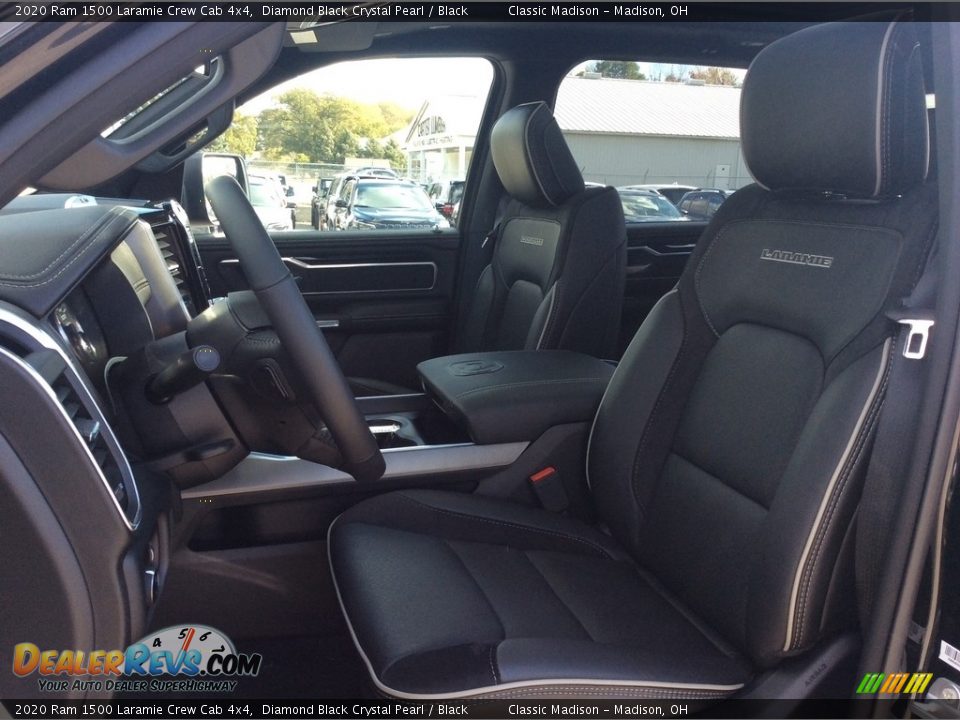 2020 Ram 1500 Laramie Crew Cab 4x4 Diamond Black Crystal Pearl / Black Photo #2