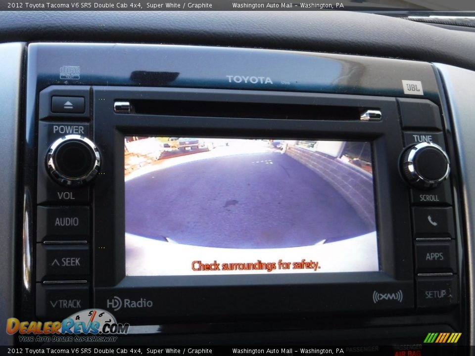 2012 Toyota Tacoma V6 SR5 Double Cab 4x4 Super White / Graphite Photo #23