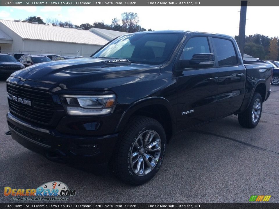 2020 Ram 1500 Laramie Crew Cab 4x4 Diamond Black Crystal Pearl / Black Photo #5