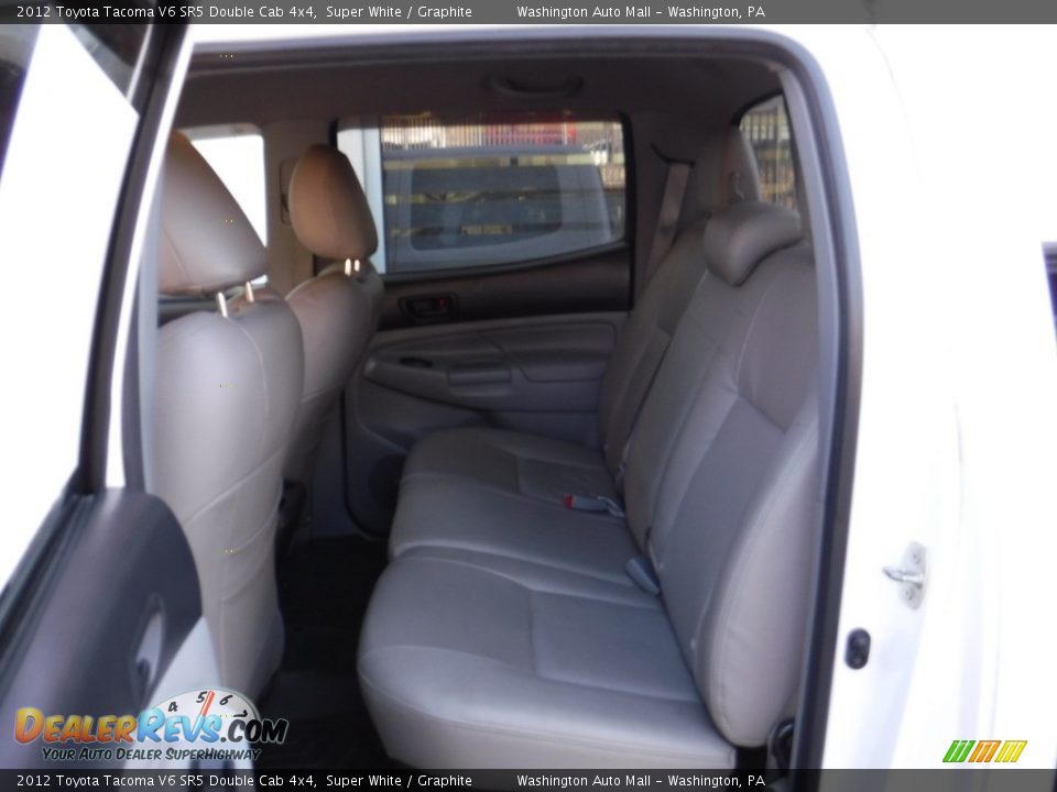 2012 Toyota Tacoma V6 SR5 Double Cab 4x4 Super White / Graphite Photo #28