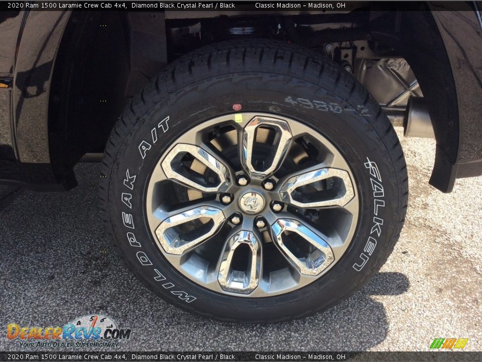 2020 Ram 1500 Laramie Crew Cab 4x4 Diamond Black Crystal Pearl / Black Photo #10