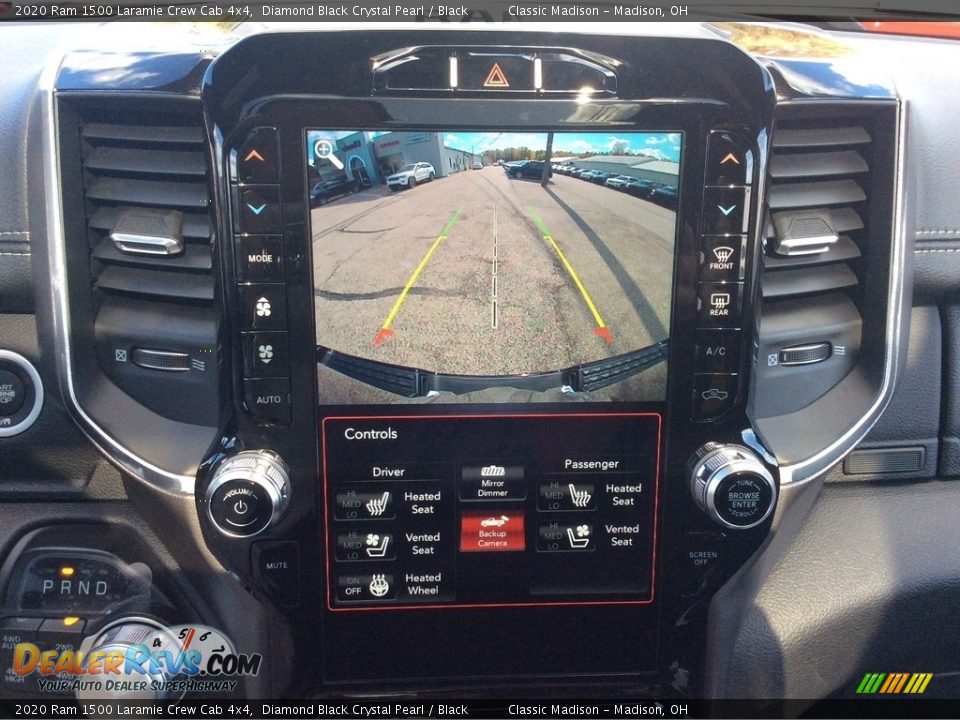 2020 Ram 1500 Laramie Crew Cab 4x4 Diamond Black Crystal Pearl / Black Photo #16