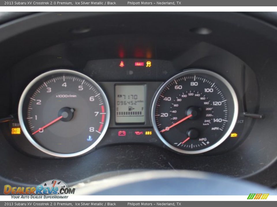 2013 Subaru XV Crosstrek 2.0 Premium Ice Silver Metallic / Black Photo #16