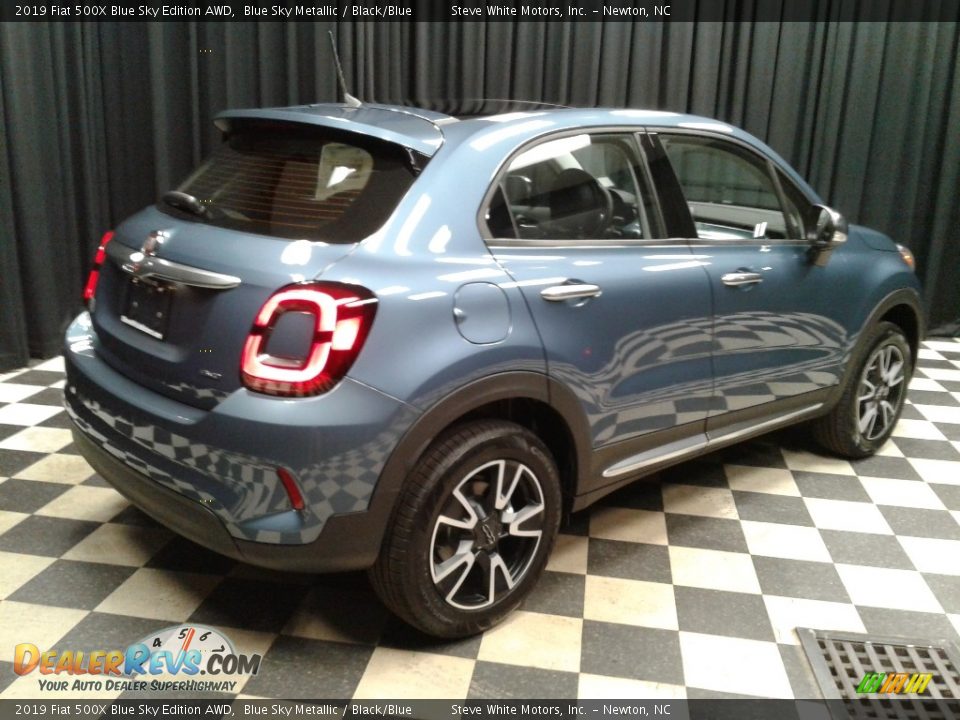 2019 Fiat 500X Blue Sky Edition AWD Blue Sky Metallic / Black/Blue Photo #6