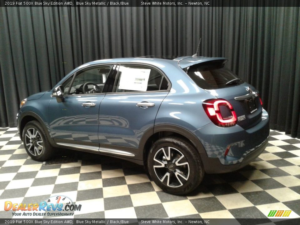 2019 Fiat 500X Blue Sky Edition AWD Blue Sky Metallic / Black/Blue Photo #8