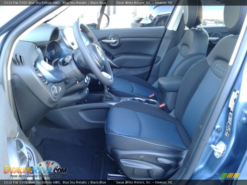 Black/Blue Interior - 2019 Fiat 500X Blue Sky Edition AWD Photo #10