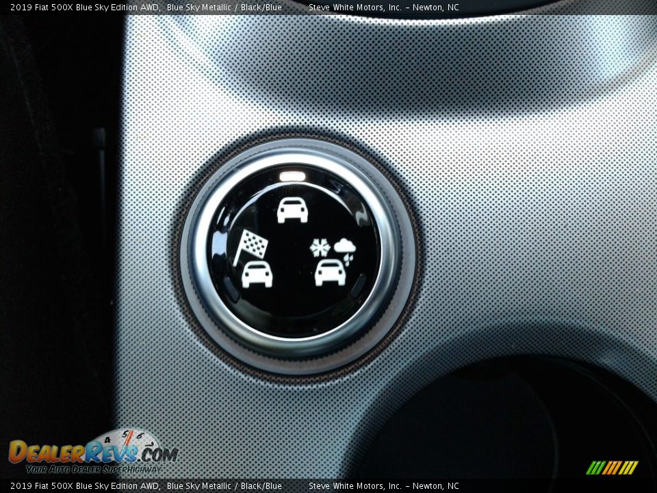 2019 Fiat 500X Blue Sky Edition AWD Blue Sky Metallic / Black/Blue Photo #26