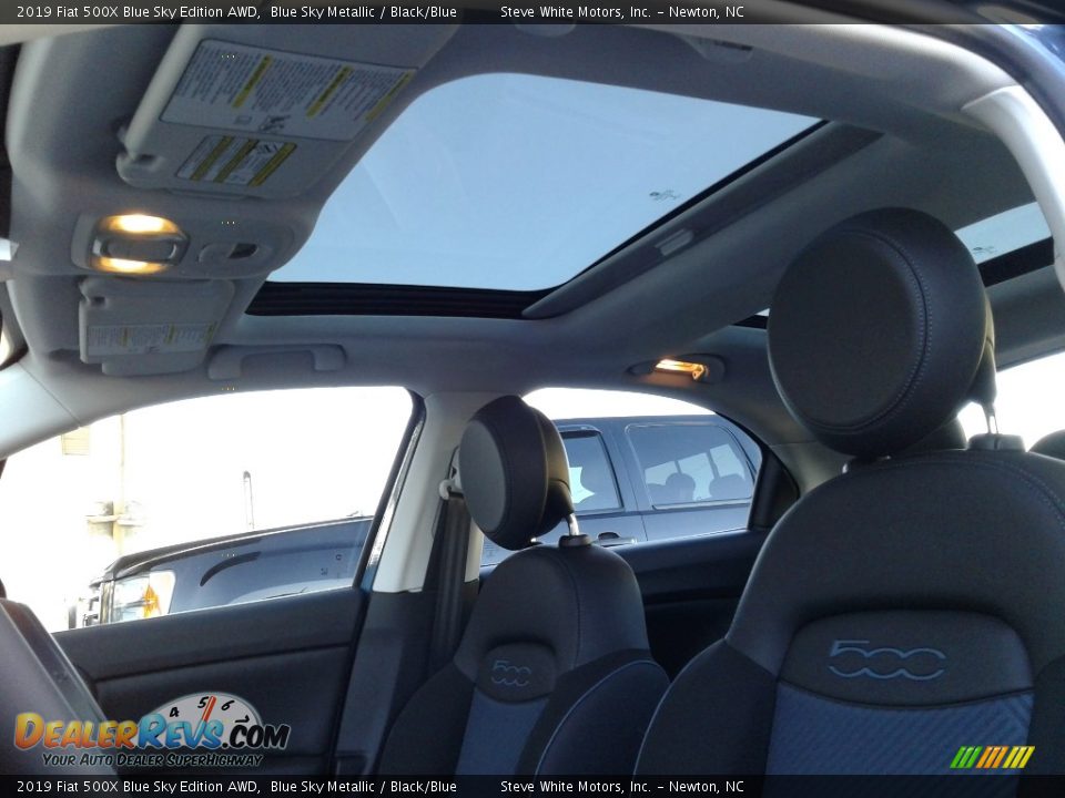 Sunroof of 2019 Fiat 500X Blue Sky Edition AWD Photo #28
