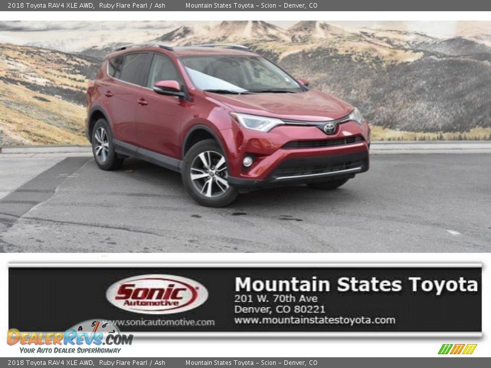 2018 Toyota RAV4 XLE AWD Ruby Flare Pearl / Ash Photo #1