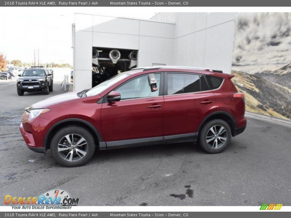 2018 Toyota RAV4 XLE AWD Ruby Flare Pearl / Ash Photo #3