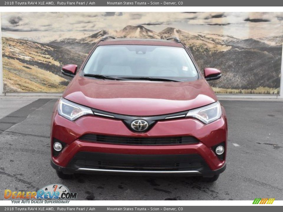 2018 Toyota RAV4 XLE AWD Ruby Flare Pearl / Ash Photo #8