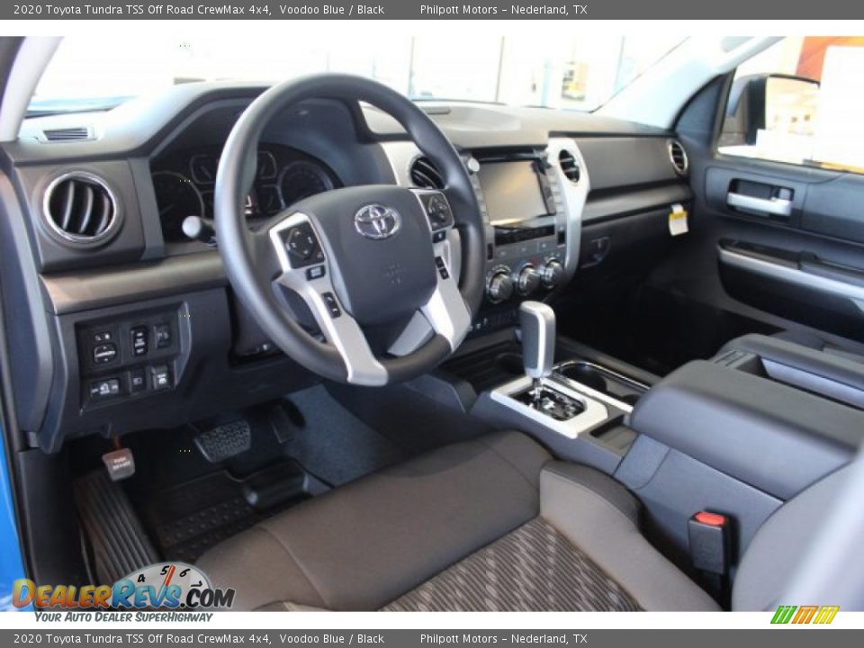 Black Interior - 2020 Toyota Tundra TSS Off Road CrewMax 4x4 Photo #11